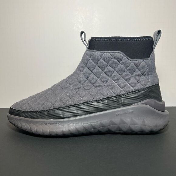 Mens COLE HAAN 5.ZERØGRAND Reset High Dark Pavement Quilted Boots / Size 9 M - Picture 4 of 9